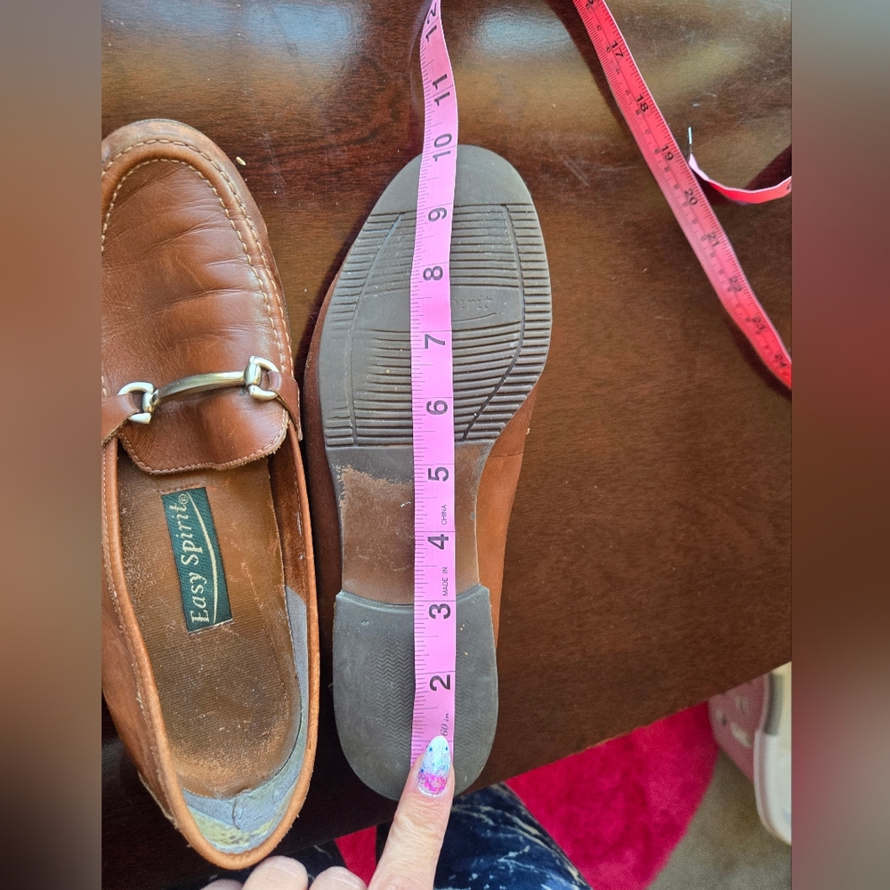 Vintage Easy Spirit Brown Leather Horsebit Loafers - Size 8/8.5 - Picture 8 of 10